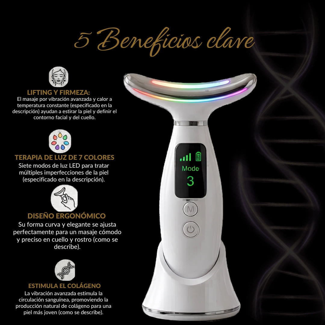Masajeador Facial Luz Led