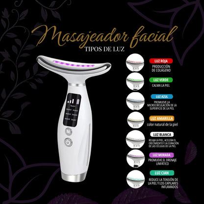 Masajeador Facial Luz Led